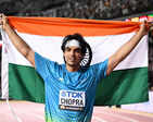 Neeraj Chopra scripts history as he wins gold at 2023 World Athletics Championships, see pictures