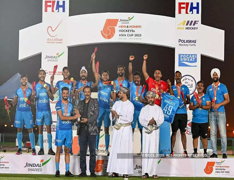 In pictures: India beat Pakistan in penalty shootout to win Men's Hockey5s Asia Cup final