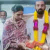 Article image for: Athiya Shetty and <i class="tbold">kl rahul</i> visit Ghati Subramanya Swamy Temple in Bengaluru; pictures of the couple go viral