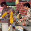 Making rotis and selling ‘bhutta’