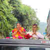 Uttarakhand: Parbati Das, BJP candidate from Bageshwar takes out a road show after winning the bypoll