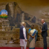 What's special about the backdrop behind PM Modi and President Murmu today