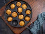 Making pakodas with Appam maker