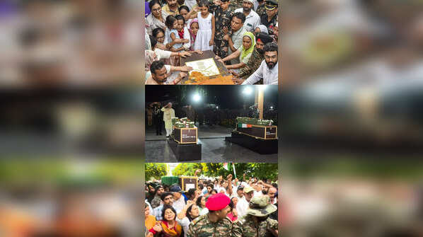 Anantnag encounter: Last rites of fallen heroes held, mourners flood final journey