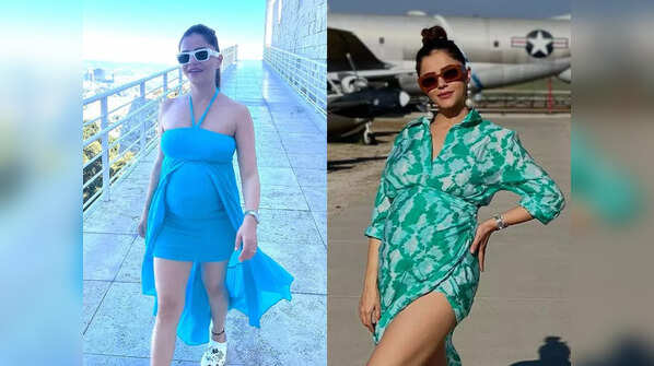 Mom-to-be Rubina Dilaik’s babymoon pics from LA; flaunts her baby bump in style