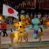 Team Japan enters the arena