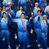 Members of Mongolia's delegation during athletes parade