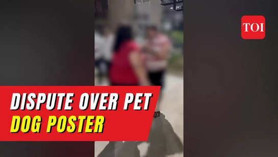 Shocking: Woman hurls abuses and slaps man for removing her ‘missing’ dog’s poster from Noida society
