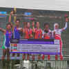 Hosts China win first gold of the Games