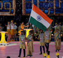 Asian Games 2023 opening ceremony: Harmanpreet Singh and Lovlina Borgohain lead Indian contingent, see pictures
