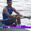 India's Balraj Panwar competes in Men’s Single Sculls Final A