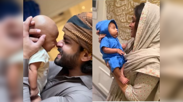 From Shoaib Ibrahim holding baby boy for the first time to his first Rakhi: Dipika Kakar shares Ruhaan’s special moments from his 3 months journey