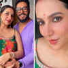 Mom-to-be Subhashree Ganguly enjoys a cosy <i class="tbold">baby shower ceremony</i> at home; see pics
