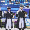 Gold medal winning equestrian team