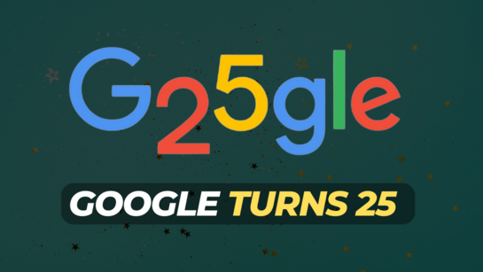 25 years of Google: Search engine giant marks its 25th birthday with a doodle