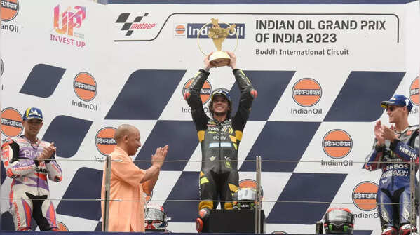 CM Yogi to John Abraham: Top politicians, celebs at MotoGP Bharat