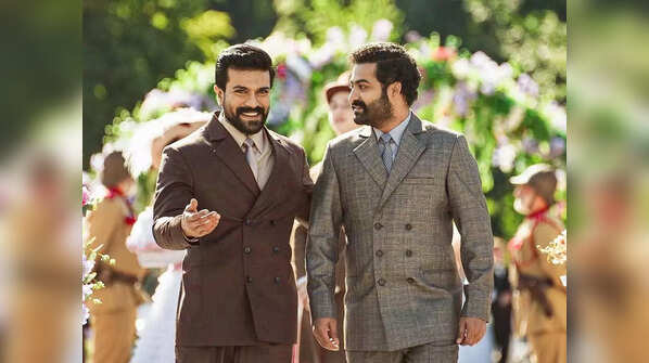 Ram Charan and Jr NTR.