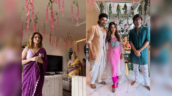Guests at their Ganpati festival