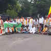 Karnataka Bandh News: Cauvery Kriya Samithi members  protest in front of KSRTC suburban busstand in Mysuru