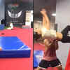 Article image for: <i class="tbold">nia sharma</i> shares a glimpse of her intense workout session; aces wall flip