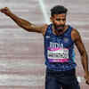 ATHLETICS: India's Muhammed Ajmal finishes 5th with a timing of 45.97s in the men's 400m final.