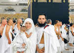 Sana Khan and Anas Saiyad embark on a spiritual journey to Mecca with their newborn son