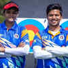 ARCHERY: Compound Mixed Team Quarterfinal between India and Kazakhstan is underway. Ojas Pravin and Jyothi Surekha are in action