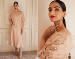 Sonam Kapoor looks classy in an off-shoulder cardigan, midi skirt and stunning boots, see pictures 