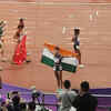 Harmilan celebrates after winning silver