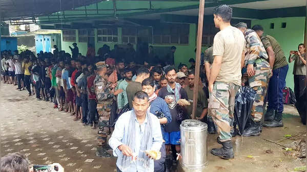 Stranded civilians