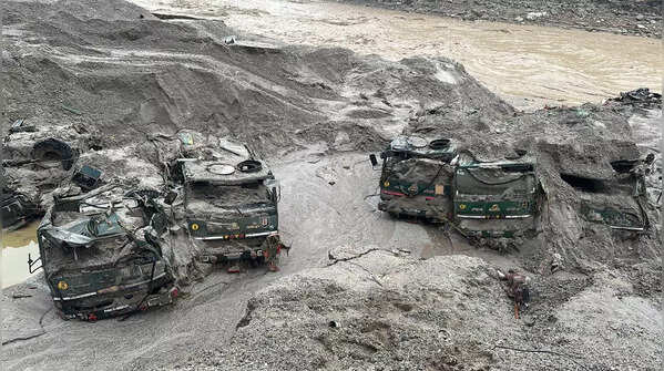 Damagaed Army vehicles