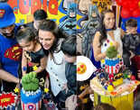 Fun-filled pictures from Neha Dhupia and Angad Bedi's son Guriq&rsquo;s superhero-themed birthday party