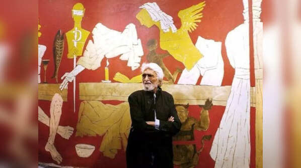 "The Last Supper" by M.F. Husain