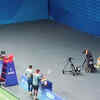 BADMINTON: Saatwik Chirag on the court. Action to begin shortly