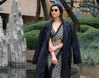 Karishma Tanna nails the stunning combination of monochrome, boots and blazer, see pictures