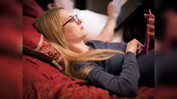 Using electronic devices in bed