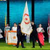 Article image for: Asian Games 2023 closing ceremony: <i class="tbold">pr sreejesh</i> leads India as flag-bearer after nation's record-medal haul in Hangzhou, see pictures