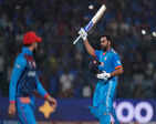 World Cup 2023 action in images: Rohit Sharma hits record WC century as India win by 8 wickets against Afghanistan