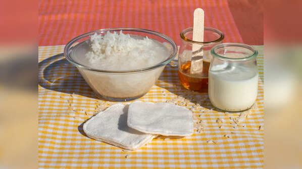 Rice water DIY face mask