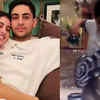 Article image for: Navya Naveli Nanda shares childhood video of brother <i class="tbold">agastya</i> playing toy guitar; says 'Been Rockin’ and Rollin’ for a while'