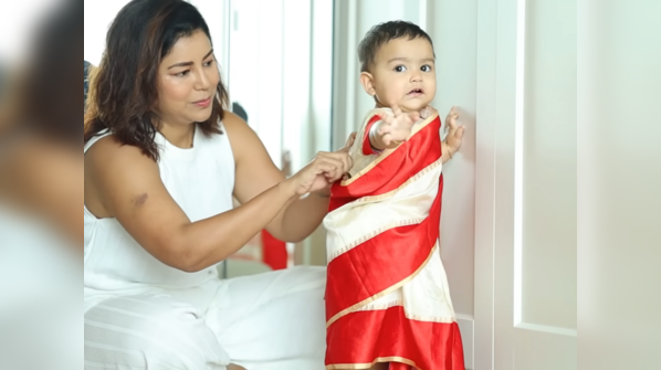 This will be Divisha's first Durga Pujo