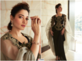 Tamannaah Bhatia flaunts her regal avatar in black embroidered gown, pictures set the internet ablaze