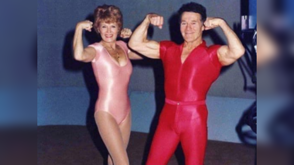 Elaine's fitness journey with her late husband