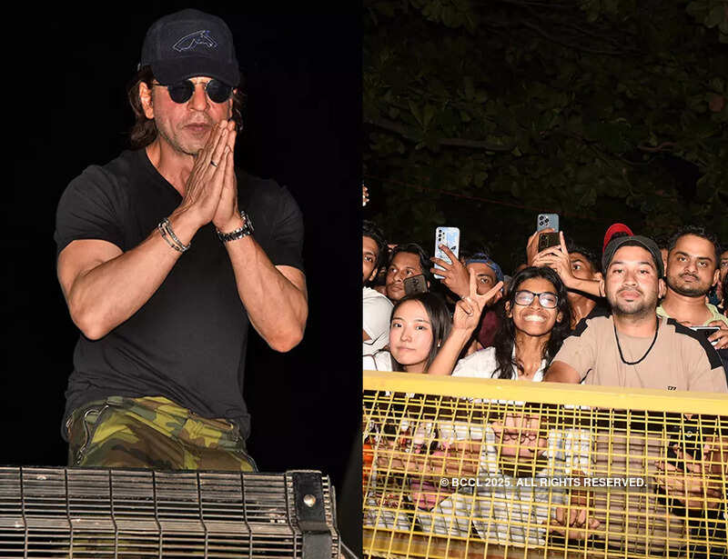 ​Shah Rukh Khan celebrates 58th birthday, warmly welcomes devoted fans at Mannat​