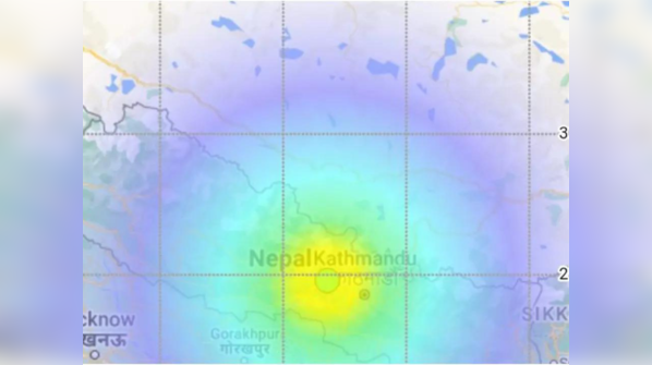 Epicenter at Jajarkot, magnitude 6.4