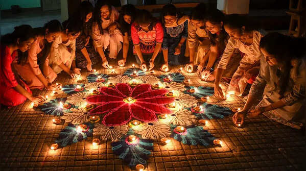 Diwali celebrations in Assam