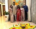 Newlyweds Varun Tej and Lavanya Tripathi radiate joy as they celebrate their first Diwali surrounded by family bliss, see pictures