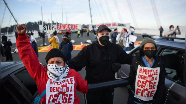 Protests held due to Israeli offensive warning