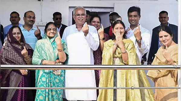 CM Baghel voted in Patan constituency