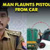 Article image for: Viral: Man brandishes <i class="tbold">pistol</i> from car in UP's Ghaziabad